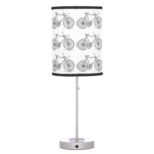 Bicycle Blueprint Table Lamp (Back)