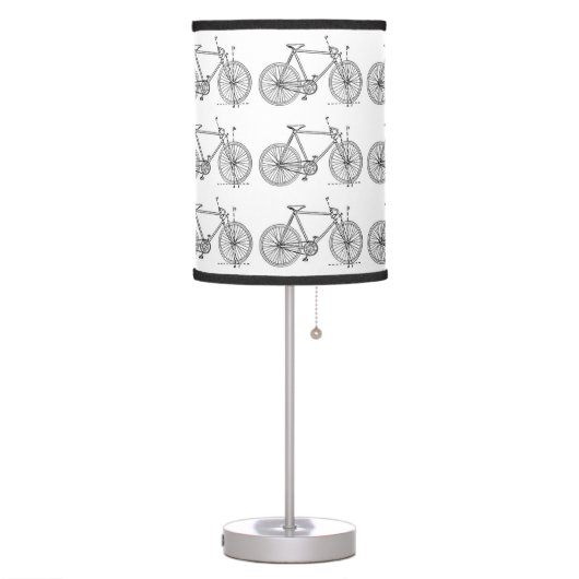 Bicycle Blueprint Table Lamp (Left)