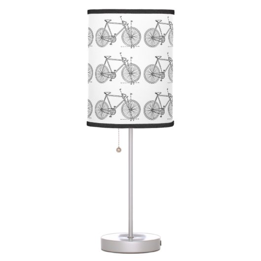 Bicycle Blueprint Table Lamp (Right)