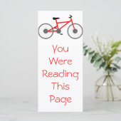 Bicycle Bookmark Template (Standing Front)