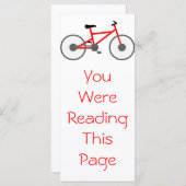 Bicycle Bookmark Template (Front/Back)