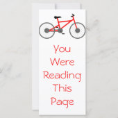 Bicycle Bookmark Template (Front)