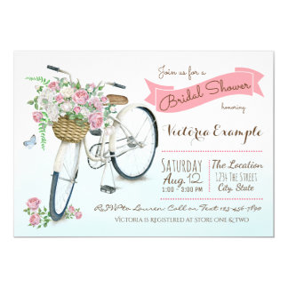 Bicycle Bridal Shower Invitations 10