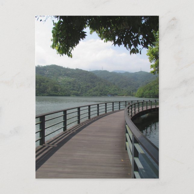 Bicycle Bridge Over Water Postcard (Front)