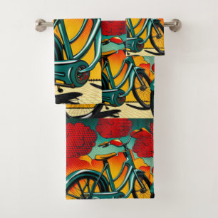 Bicycle Brilliance Bath Towel Set