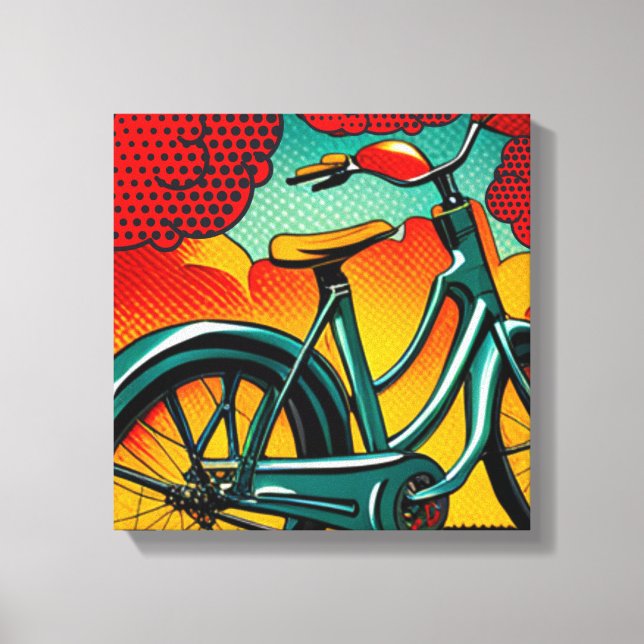 Bicycle Brilliance Canvas Print (Front)