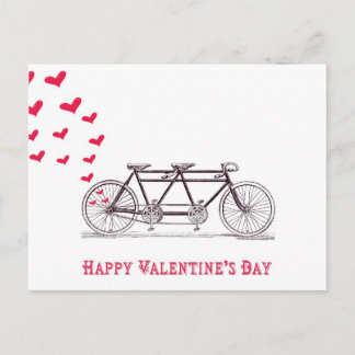Bicycle Built for Two Valentine's Day Postcard