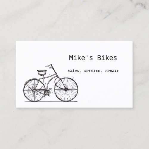 Bicycle business card