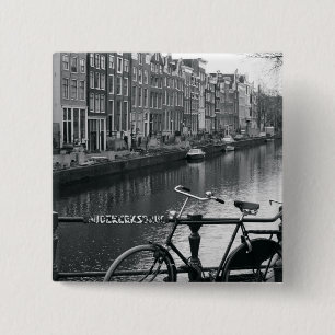 Bicycle by Canal Pinback Button
