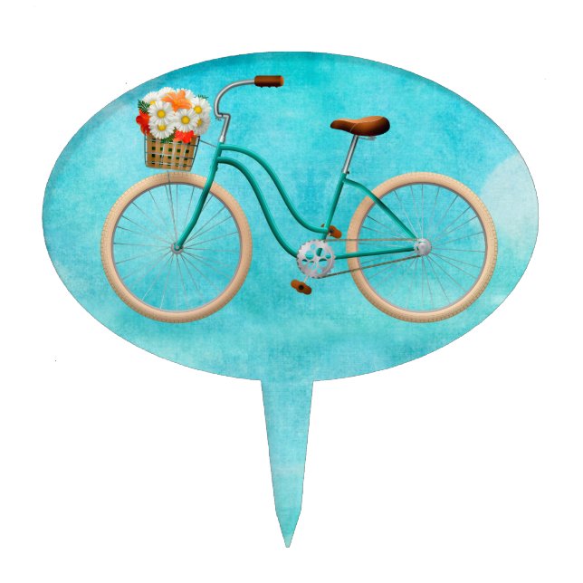 Bicycle Cake Topper (Front)