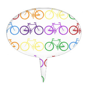 bicycle cake topper