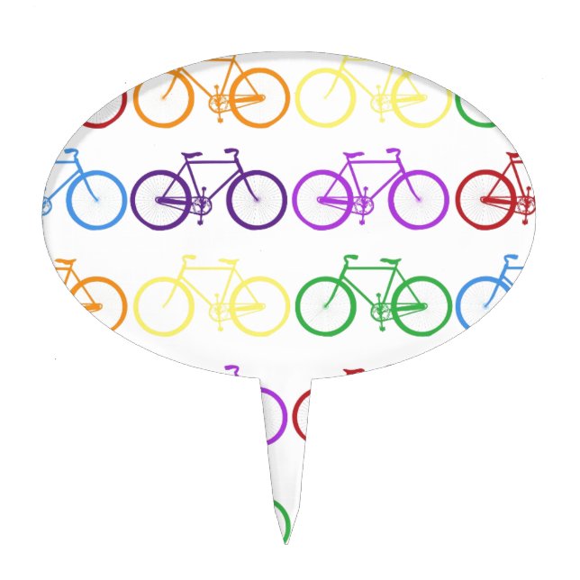 bicycle cake topper (Front)