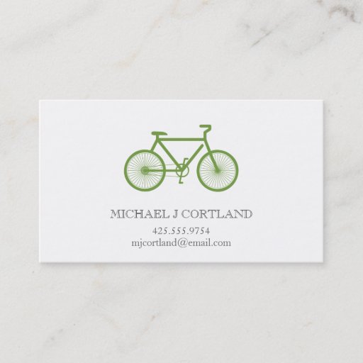 Customizable Bicycle Calling Card Business Card Templates
