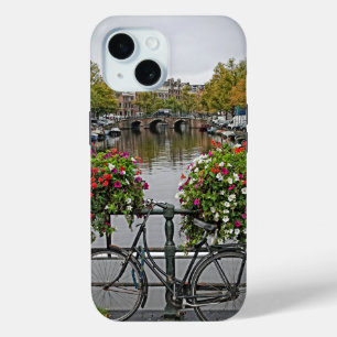 Bicycle - Canal - Amsterdam - iPhone 15 Case