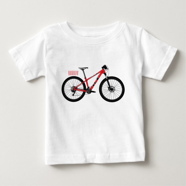 Bicycle cartoon illustration baby T-Shirt (Front)
