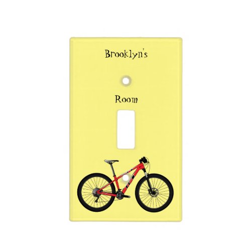 Bicycle cartoon illustration light switch cover