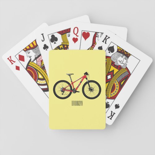 Bicycle cartoon illustration poker cards