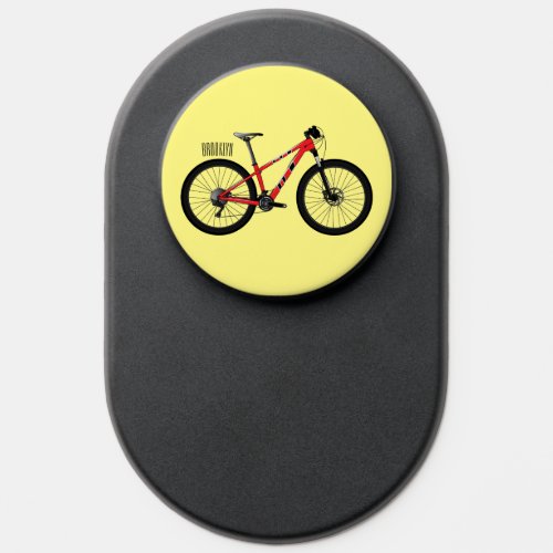 Bicycle cartoon illustration PopSocket