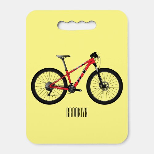 Bicycle cartoon illustration seat cushion