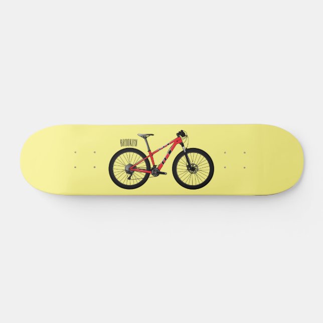 Bicycle cartoon illustration skateboard (Horz)
