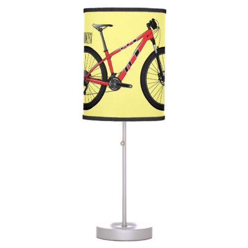 Bicycle cartoon illustration table lamp