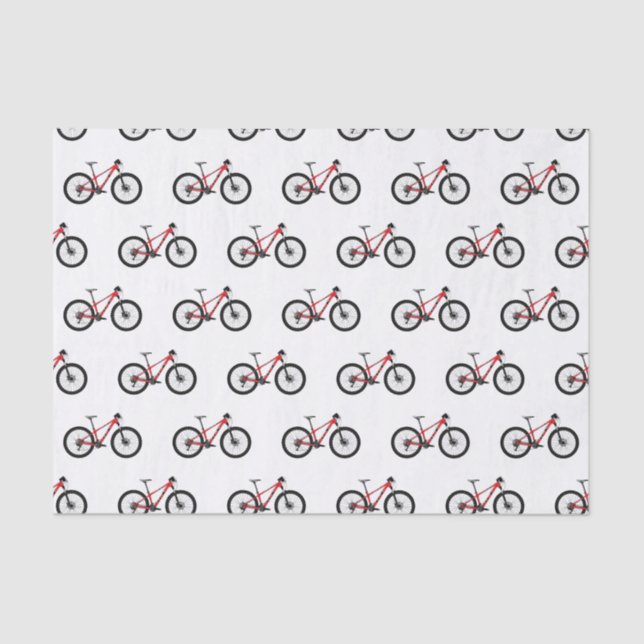 Bicycle cartoon illustration tissue paper (Front)