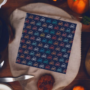 Bicycle Cartoon Pattern Cloth Napkin