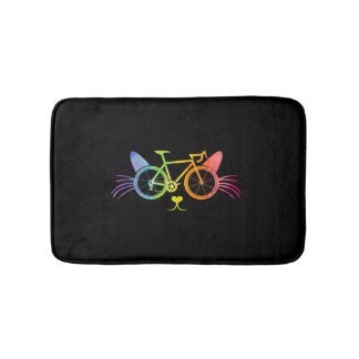 Bicycle Cat Lgbt Bath Mat