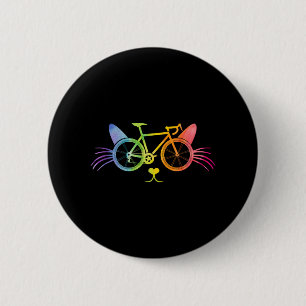 Bicycle Cat Lgbt Button