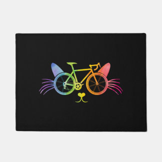 Bicycle Cat Lgbt Doormat