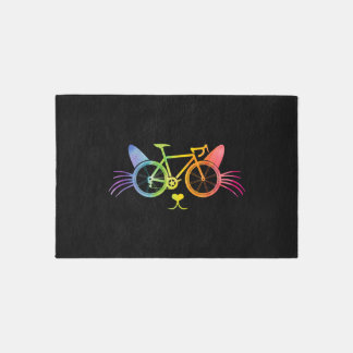 Bicycle Cat Lgbt Rug