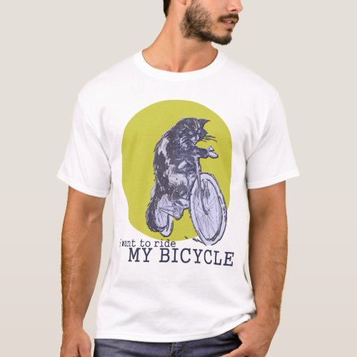 Bicycle Cat T_Shirt