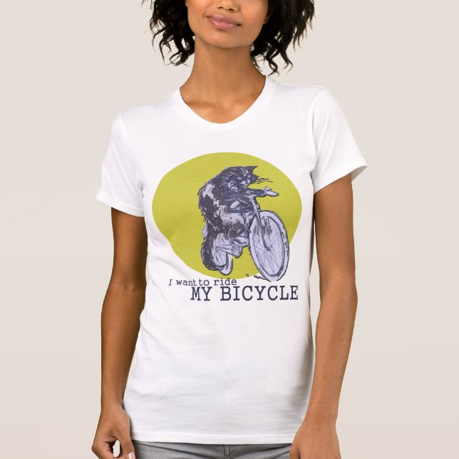 Bicycle Cat T-Shirt (Front)