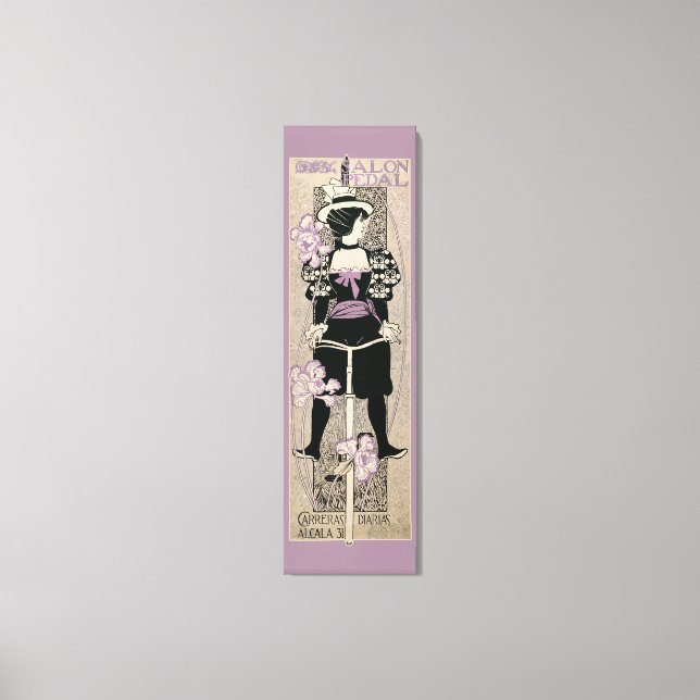 Bicycle CC0226 Art Nouveau Canvas Print (Front)