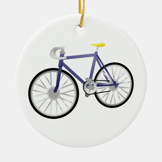 Bicycle Ceramic Ornament (Front)