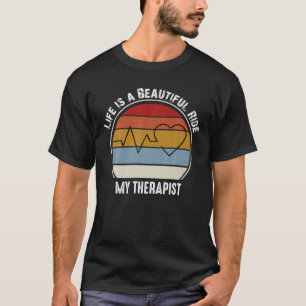Bicycle Chain Heartbeat Life Is A Beautiful Ride B T-Shirt
