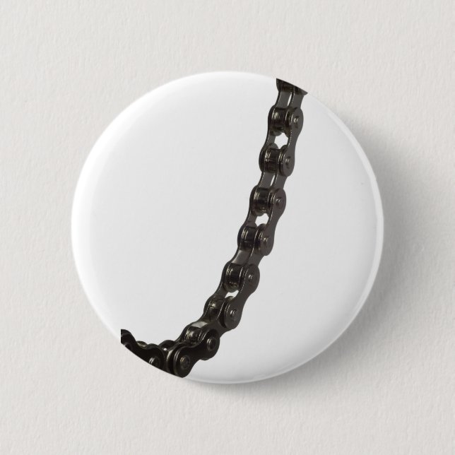 Bicycle chain pinback button (Front)