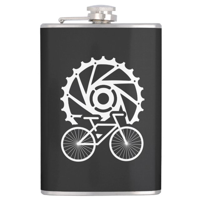 Bicycle Chain Ring Flask (Front)