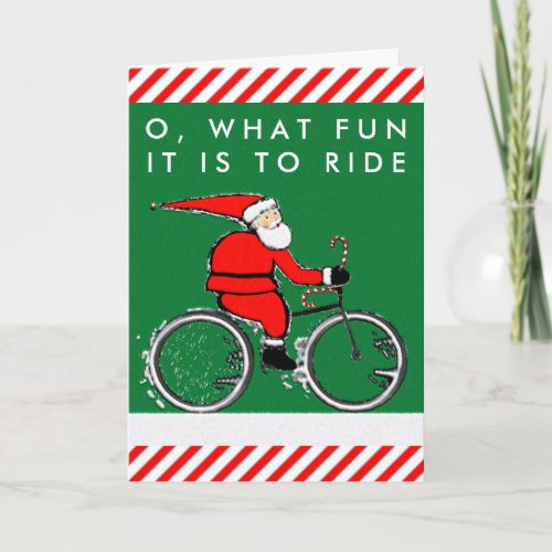 Bicycle Christmas Holiday Card