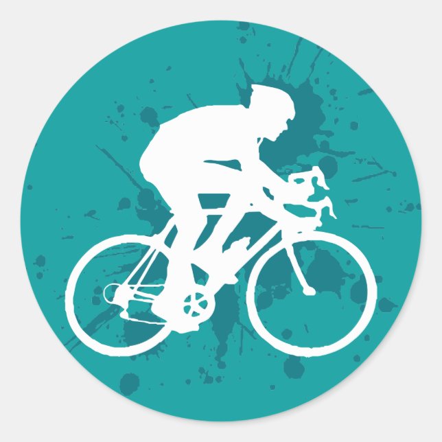 Bicycle Classic Round Sticker (Front)