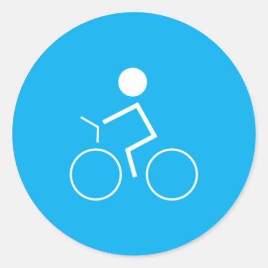 bicycle classic round sticker