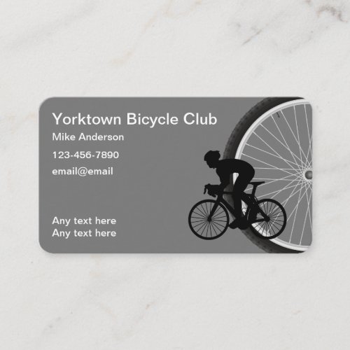Bicycle Club Theme Business Cards