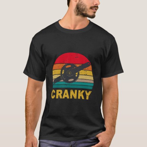 Bicycle Cranky Retro Vintage Cycling Lovers Gifts T_Shirt