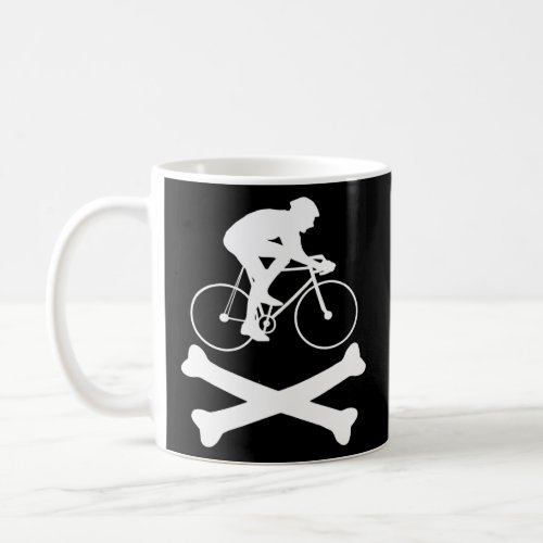Bicycle Crossbones No Skull Not Scary Fun Gag  Coffee Mug