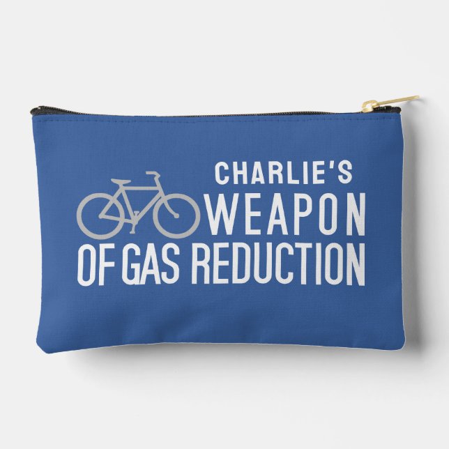 Bicycle custom name & color accessory pouch (Back)