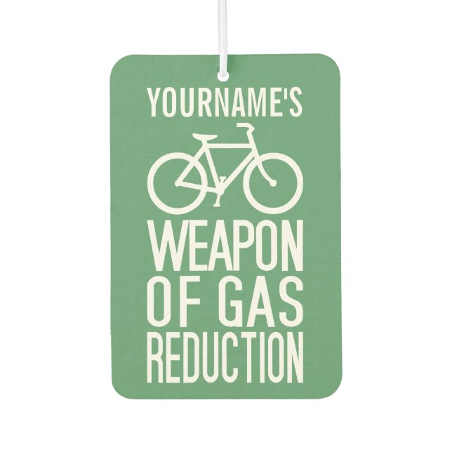 Bicycle custom name & color air freshner freshener (Front)