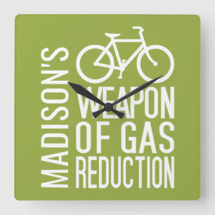 Bicycle custom name & color wall clock