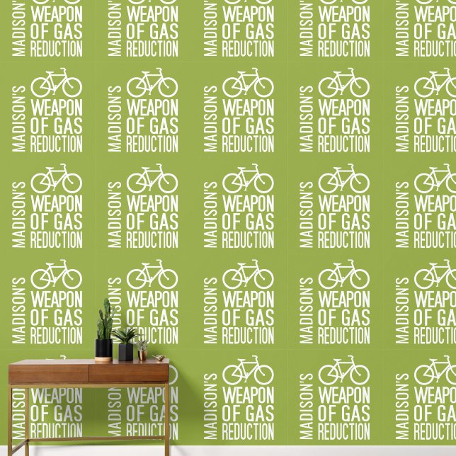 Bicycle custom name & color wallpaper  (Hallway)