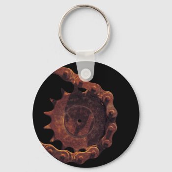Bicycle Cycle Bicycling Cycling Chain Gear Keychain by fotoshoppe at Zazzle