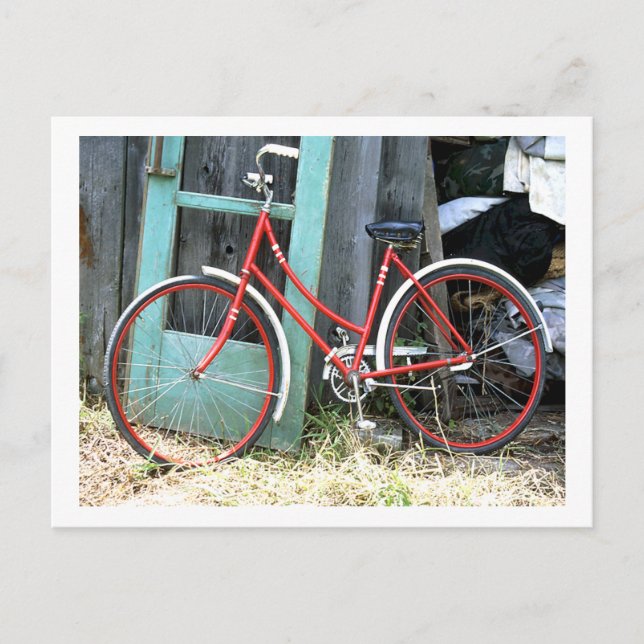 Bicycle Cycle Bicycling Cycling Old Shed Postcard (Front)